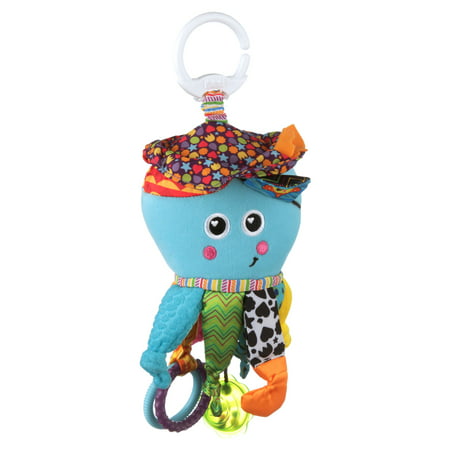 Lamaze Clip & Go Captain Calamari Infant Toy, Baby Car Seat Toy, Plush Stroller Toy