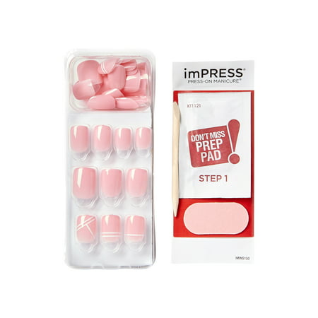 KISS imPRESS Petite Press-On Nails, Timeless Day, 30 Count