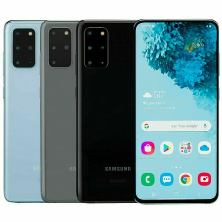 Samsung Galaxy S20+ Plus 5G 128/512GB SM-G986U1 US Model Factory Unlocked Cell Phones - Very Good, Cosmic Black
