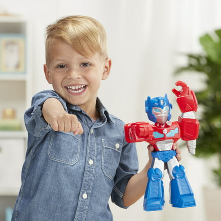 Transformers Rescue Bots Academy Mega Mighties 10-Inch Optimus Prime Action Figure