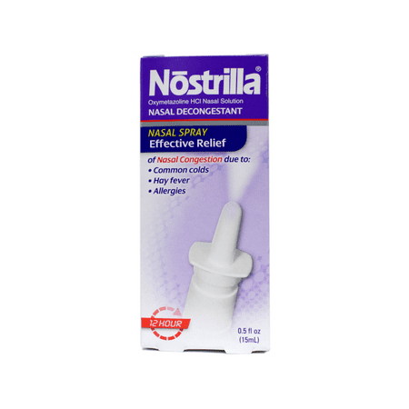 Nostrilla Nasal Decongestant Original Fast Relief, 0.50 oz (Pack of 6)