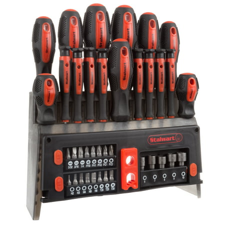 Stalwart 39 Piece Screwdriver and Bit Set with Magnetic Tips- Precision Kit, 39 Piece
