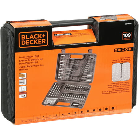 BLACK+DECKER Basic Project Set 109-Piece Box