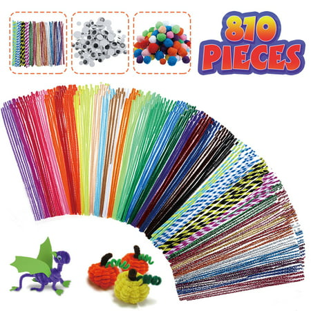 Pipe Cleaners Crafts Set, 800 Pcs 40 Colors DIY Arts Crafts Supplies for Kids,Unisex