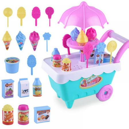 Overfox Toys for 3 Year Old Girls, Ice Cream Truck, Play Food for Toddlers, Ice Cream Toys for Kids, Girl Toddler Toys, Girls Toys, Baby Girl, 3 Year Old Girl Gifts