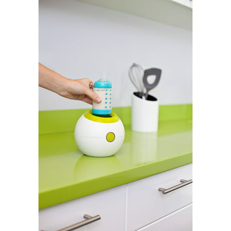 Boon Orb Bottle Warmer Fits Most Baby Bottles, Baby Bottle & Baby Food Warmer, Green + White