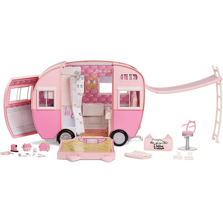 Na Na Na Surprise 575672EUC Kitty Cat Camper Playset Pink
