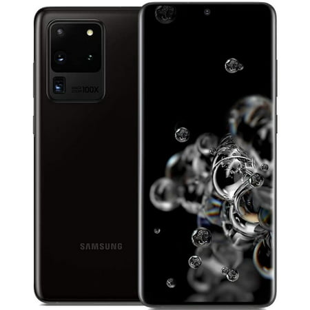 Like New Samsung Galaxy S20 Ultra 128/512GB Black Gray 5G SMG988U1 US MODEL Unlocked Cell Phones, Black