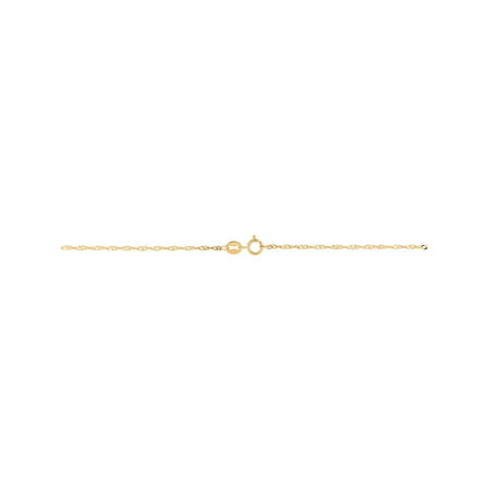 Brilliance Fine Jewelry 10K Yellow Gold 1.35MM Singapore Chain Necklace, 22"