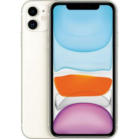 Apple iPhone 11 64GB Fully Unlocked, White (Used) + Liquid Nano Screen Protector, White