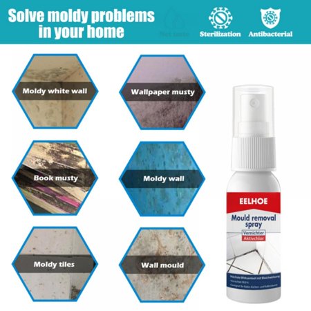 30ML/100ML EELHOE Household Mold Remover Mildew Remover Spray, 100 mL