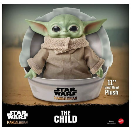 Star Wars The Child Plush Toy, 11-inch Small Yoda-like Soft Figure from The Mandalorian