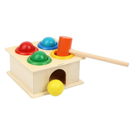 Preschool Wooden Hammering Pounding Toys - Montessori Toddlers Learning Fine Gifts for 2 Year Old boy Toddler Toys