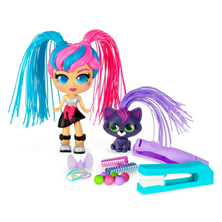 Curligirls Milli, The Fashionista & Vogue, Her Cat - Deluxe Hairstyling Doll with Magicurl Hair - Style Again And Again - Ages 3+