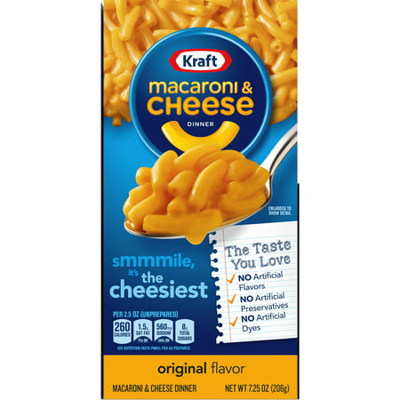 Kraft Original Mac N Cheese Macaroni and Cheese Dinner, 5 ct Pack, 7.25 oz Boxes