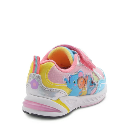 Cocomelon Toddler Girls Light Up Athletic Sneaker, Sizes 7-12Pink Multi,