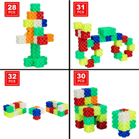 K?p-Tak Building Blocks for Kids-36Pcs Building Toys Set for Ages 3 and Up-Heavy Duty Plastic Blocks-Different Colored Toy Building Sets-Develops Creativity, Imagination