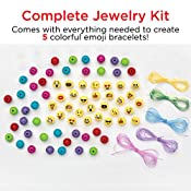 Creativity for Kids Emoji Bracelet - Beginner, Child Craft Kit for Boys and Girls