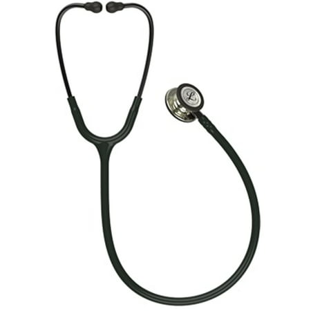 3M Littmann Classic III 27" Monitoring Stethoscope, Smoke-Finish, Black Tube, 5811Black,