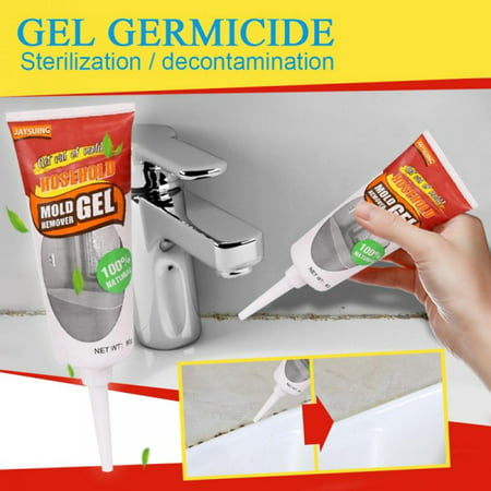 Household Mold Remover Gel, Grout Cleaner Gel for Washing Machine Strips, Wall Tiles, Grout Sealant Bathroom Home Kitchen Sinks Cleaning (1 pack)