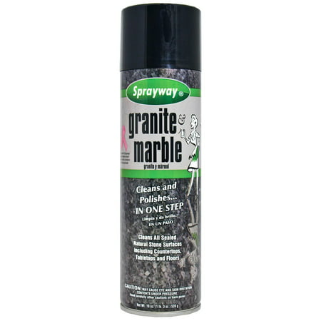 Sprayway Granite & Marble Cleaner Spray, 19 Oz