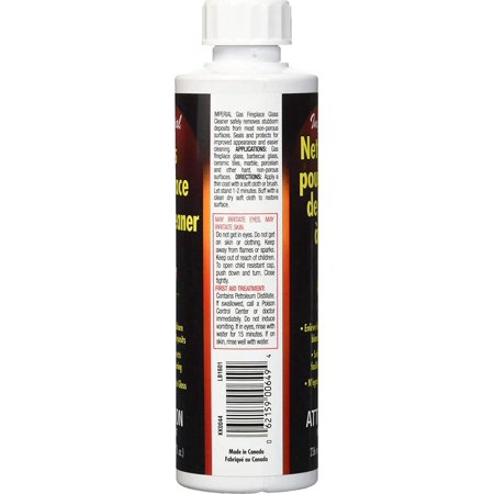 Kel Kem KK0044 Gas Fireplace Glass Cleaner, 8 oz, Bottle, Beige/Opaque, Liquid