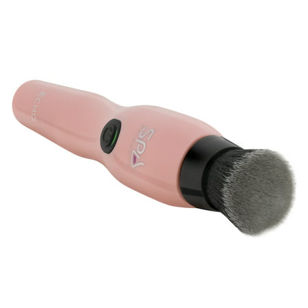 Spa Sciences ECHO, Rechargeable Sonic Makeup Brush with Antimicrobial Bristles, PinkPink,