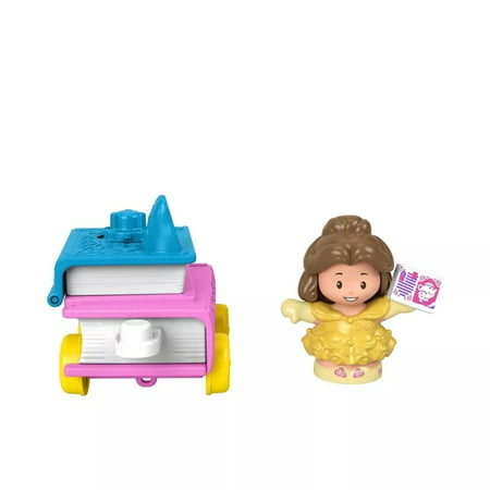 Fisher-Price Little People Disney Princess Parade Belle and Chip's Float Doll Playset, 2 Pieces