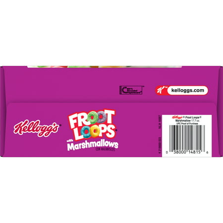 Kellogg's Froot Loops Breakfast Cereal with Marshmallows, Original with Marshmallows, 17.7 oz