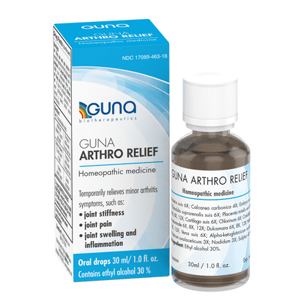 Guna Arthro Relief Homeopathic Pain Medicine for Relief from Joint Pain, Swollen or Stiff Joints