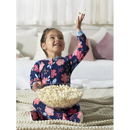 Gerber Baby & Toddler Girls Microfleece Blanket Sleeper Pajamas, 2-Pack (0/3 Months-5T), Floral, 3-6 Months