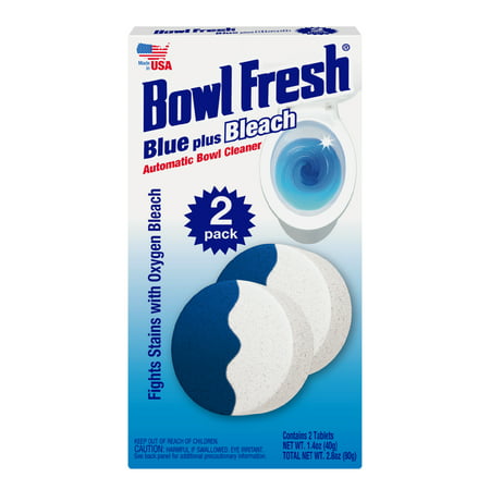 (10 Pack) Bowl Fresh Automatic Toilet Bowl Cleaner and Freshener Tablets, Fights Stains with Bleach, 2 Ct