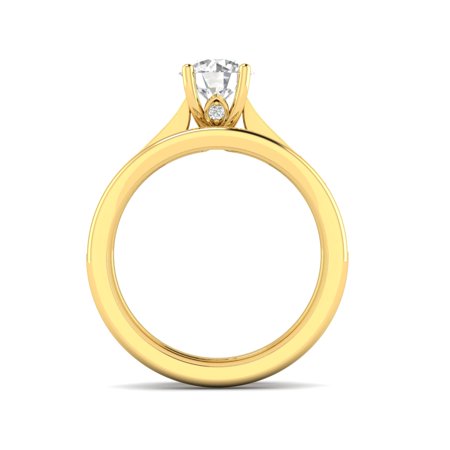 5/8 Carat TW Diamond Bridal set in 10k Yellow Gold (G-H Color, I1-I2 Clarity, Engagement ring and Wedding Band), 7