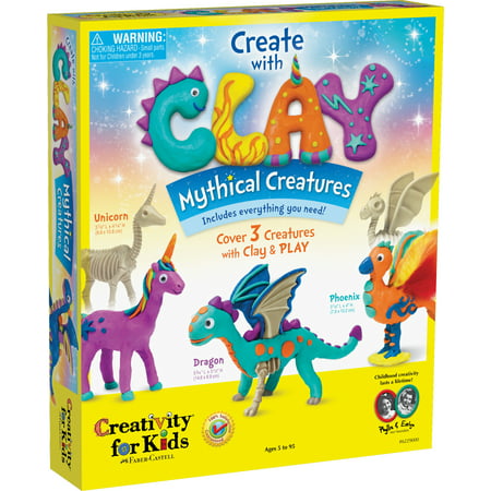 Creativity for Kids Create with Clay Mythical Creatures - Beginner and Child Craft for Boys and Girls