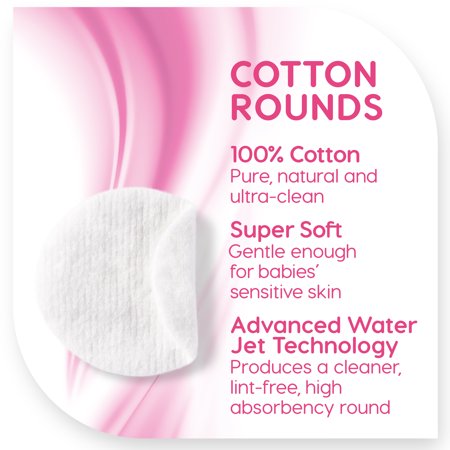 Simply Soft Premium Cotton Rounds, 100% Pure Cotton, Absorbent Cotton Pads, 100 ct (Pack of 1)