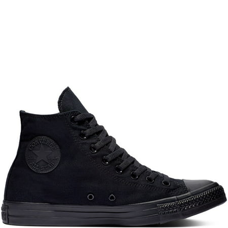 Converse Chuck Taylor All Star High Top Sneaker, Black Monochrome, S