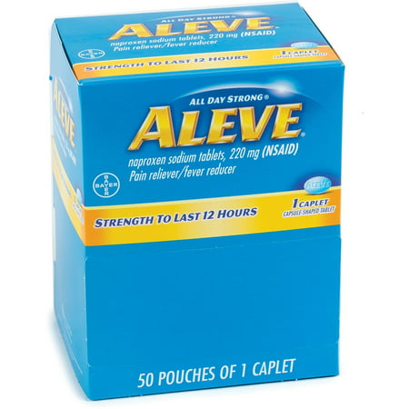 Aleve, ACM90010, Pain Reliever Tablets, 50 / Box