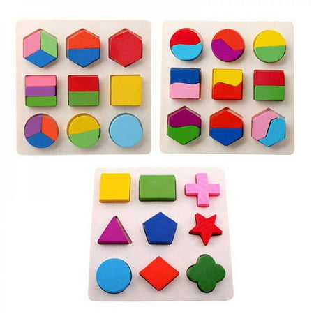 Clearance!!Montessori Toys for 1 2 3 Years Old Toddlers, Wooden Shape Sorter Toys Gifts for Baby Boys Girls 1-3, Sorting & Stacking Educational Learning Shape Color Puzzle Blocks ToysA,