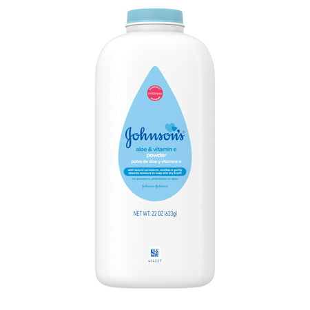 Johnson's Naturally Derived Cornstarch Baby Powder with Aloe & Vitamin E, 22 oz, 22 oz