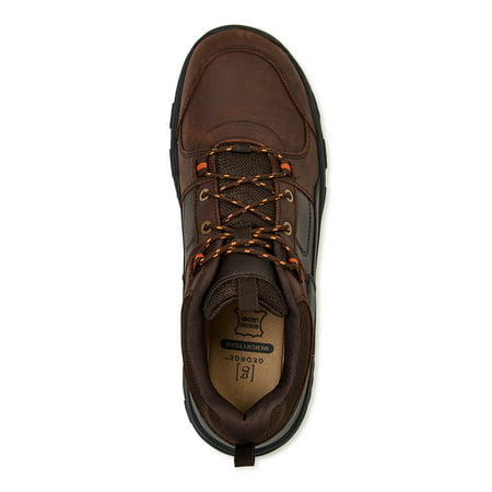 George Men's Genuine Leather Garret Lace Up ShoesBrown,