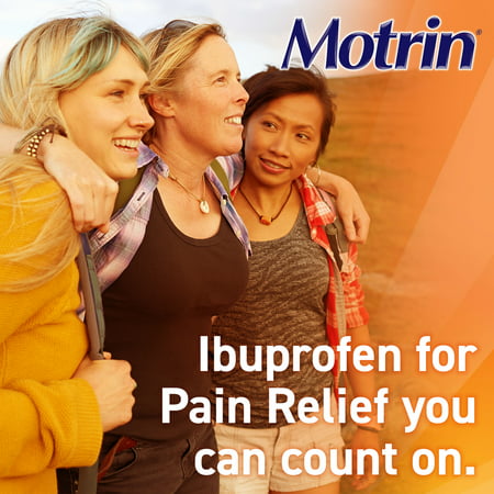 Motrin IB Ibuprofen 200mg Tablets for Pain & Fever, 50 packs of 2 ct