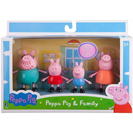 Peppa Pig Figure 4 pack, Family Pack, Standard