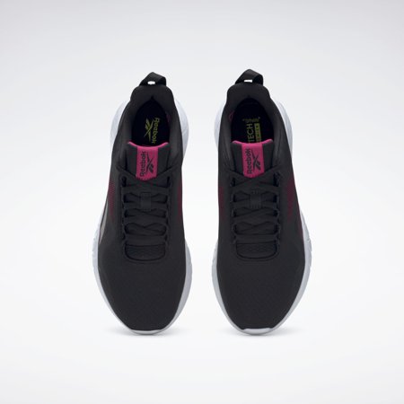 Reebok Flexagon Force 3 Wide D Women's Training Shoes, Core Black / Maroon / Pursuit Pink, 6