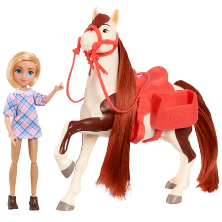 DreamWorks Spirit Riding Free Collector Doll & Horse, Abigail & Boomerang, Kids Toys for Ages 3 up