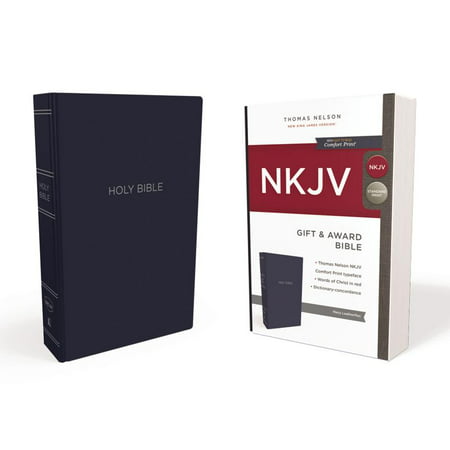 NKJV, Gift and Award Bible, Leather-Look, Blue, Red Letter Edition (Hardcover)