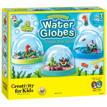 Creativity for Kids Make Your Own Water Globes Under the Sea- Child Craft Kit for Boys and Girls