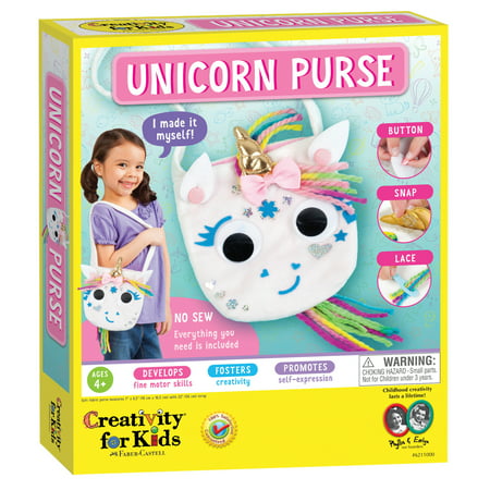 Creativity for Kids Make Your Own Unicorn Purse- Child Craft Activity for Boys and Girls