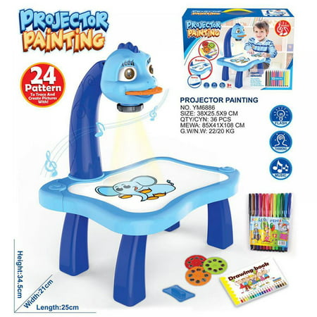 Miyanuby Kids Drawing Board Kits Toys for Girls Age 6 Art Sets for Girls Ages 7-12 Girls Toys 9 Year Old Girl Gifts for 5-9 Year Old Girls Gift for 5 Year Old Girl Arts and Crafts for Kids Ages 6-8, Blue1, 9.84" x 8.26" x 13.77"