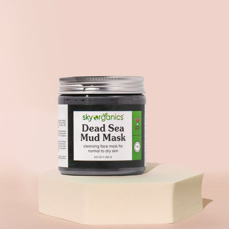 Sky Organics Dead Sea Mud Mask for Face to Detoxify and Cleanse, 8.8 fl oz