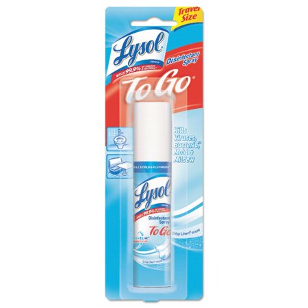 "Lysol Disinfectant Spray to Go, Crisp Linen Scent - 1 oz (Pack of 6)"